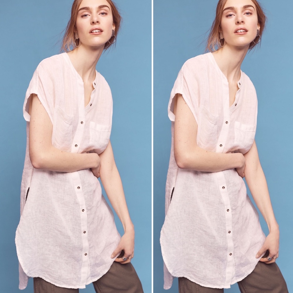 Anthropologie Holding Horses Linen Tunic